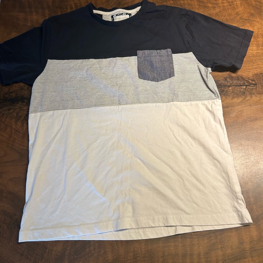 Denim & Flowers Striped Pocket Tee